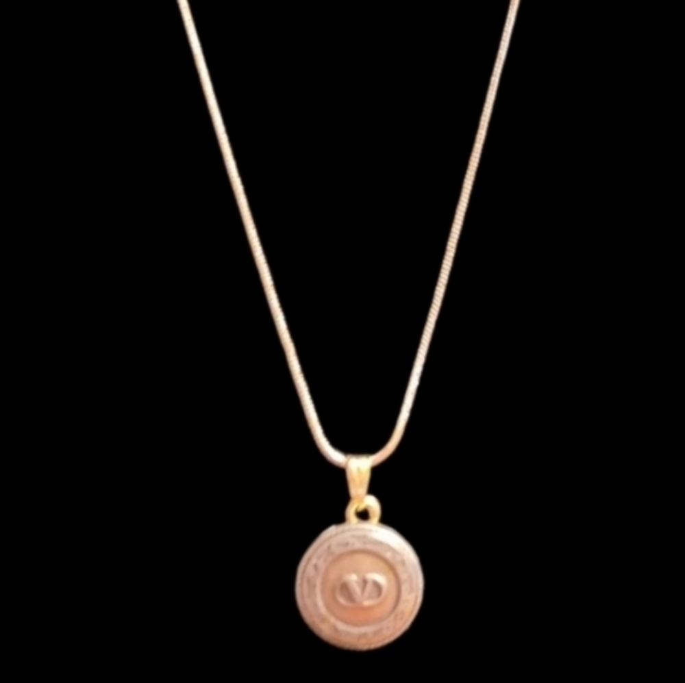 Vintage Valentino Authentic Upcycled Button Necklace Handmade